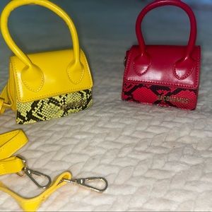 REAL TINY FASHIN CROSS BODY PURSE . GREAT FOR ONE NIGHT ! (2) FOR ONE !